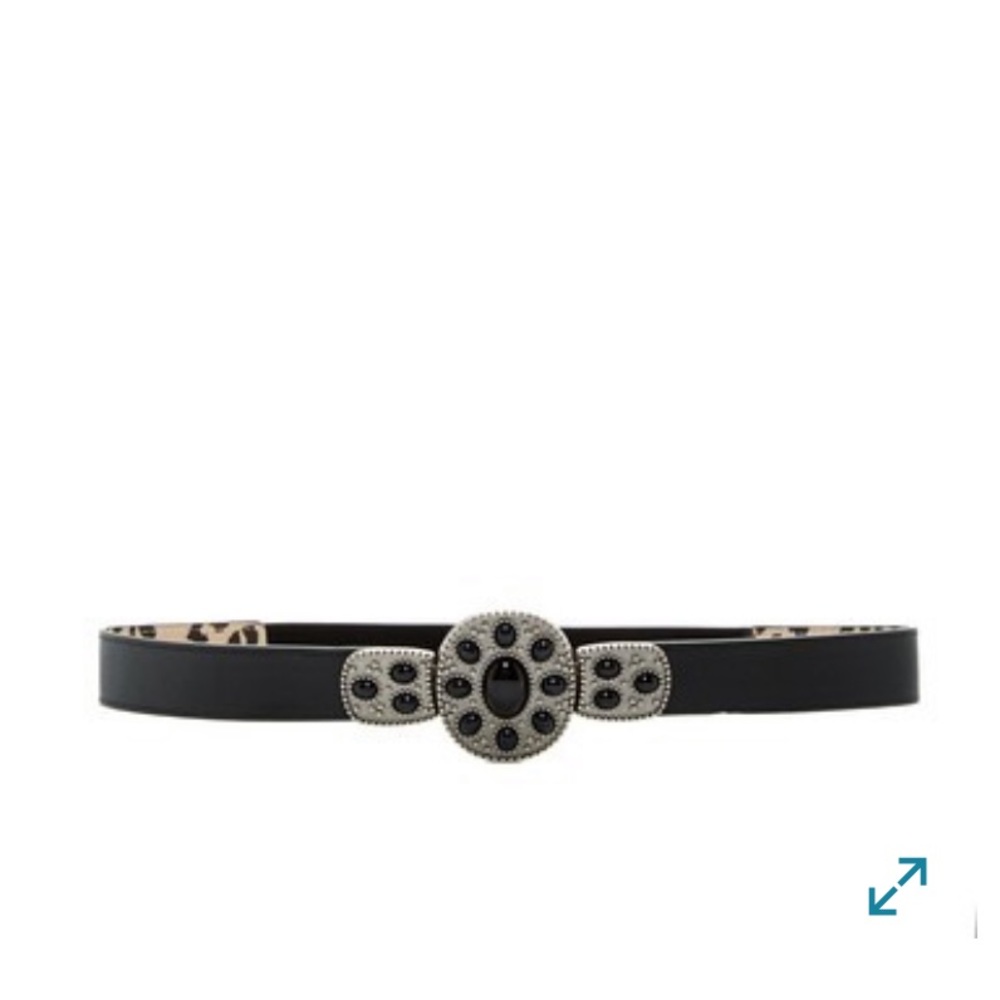 Betsey Johnson Stone Interlock Stretch Belt